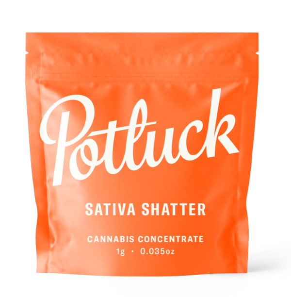 Potluck - Sativa Shatter - cannabis Concentrate | Chronic Paradise Canada