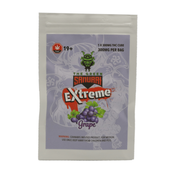 Green Samurai Extreme – Grape Gummy – 300mg THC | Chronic Paradise Canada